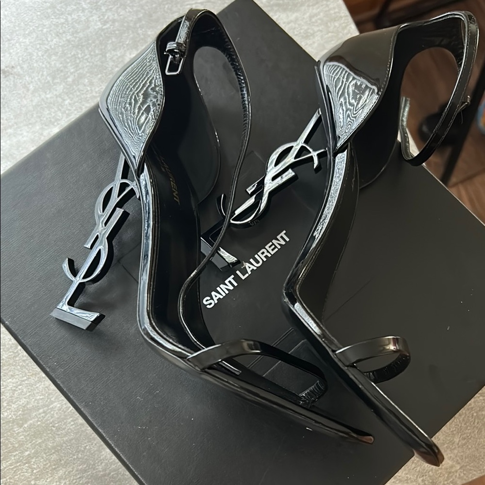 Saint Laurent Black Box Opyum 110 Ysl heels worn twice and good condition - Picture 14 of 14